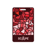 Travel Luggage ID Tag 2D RED