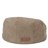 Canvas Old School Style Hat, Flat Cap, Shelby Newsboy Cap