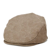 Canvas Old School Style Hat, Flat Cap, Shelby Newsboy Cap