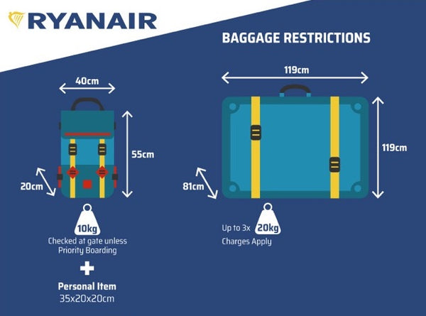 New Ryanair Approved Cabin Bags