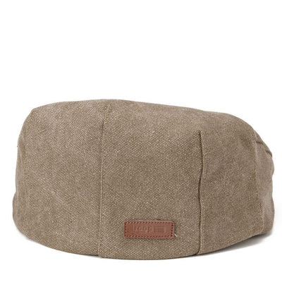 Canvas Old School Style Hat, Flat Cap, Shelby Newsboy Cap
