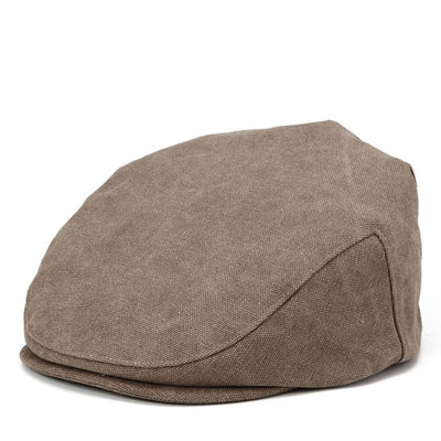 Canvas Old School Style Hat, Flat Cap, Shelby Newsboy Cap