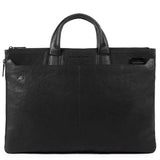 Slim expandable laptop briefcase with 10.5 - 9.7 Black Square