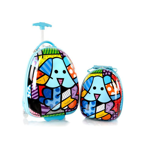 Britto for Kids - Luggage and Backpack Set - Blue Dog