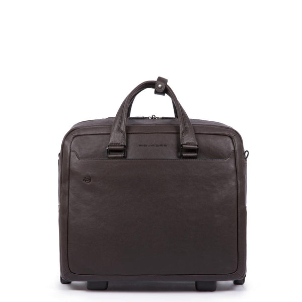 Wheeled computer briefcase with iPad®10,5''/9,7'' Black Square