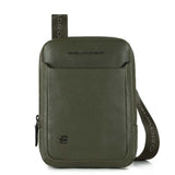 Black Square Organized pocket crossbody bag with iPad®mini compartment