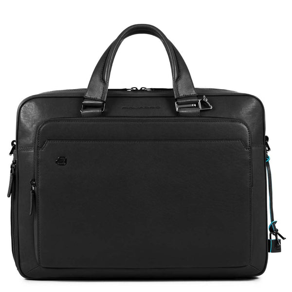Black Square Small 10.5"/9.7" laptop and iPad® briefcase