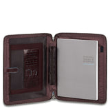 Leather notepad holder,A4 format, stowaway handles, shoulder strap and iPad®/iPad®Air compartment Stationery