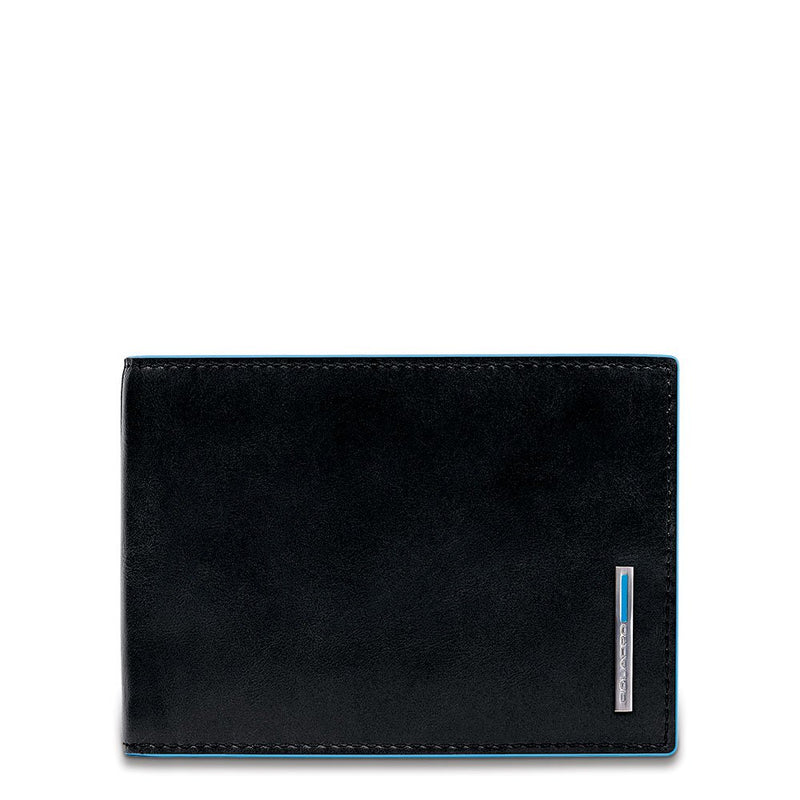 Men’s wallet with flip up ID window, coin pocket and credit card slots Blue Square