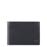 Men’s wallet with flip up ID window, coin pocket Black Square