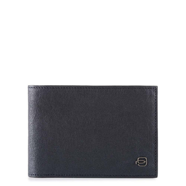 Men’s wallet with flip up ID window, coin pocket Black Square