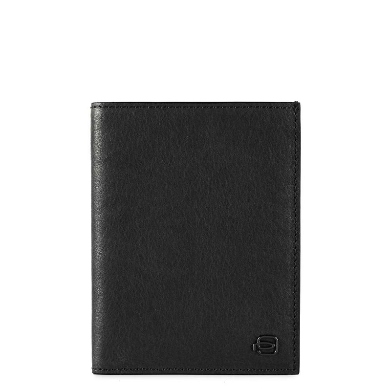 Vertical men’s wallet with banknote, credit card Black Square