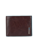 Men’s wallet with coin pocket Blue Square