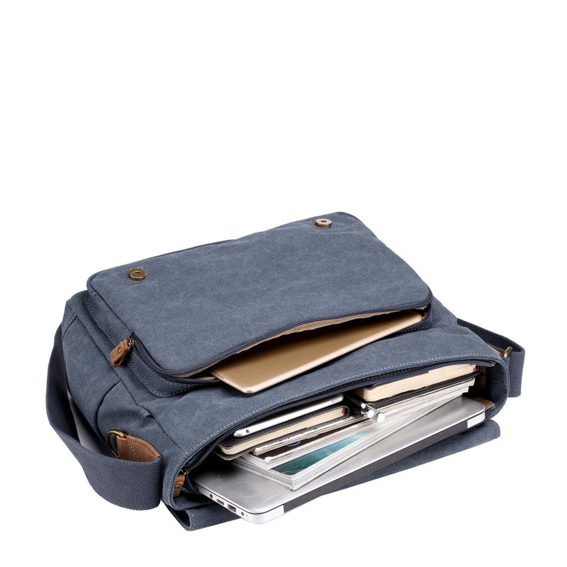 CANVAS LAPTOP MESSENGER BAG